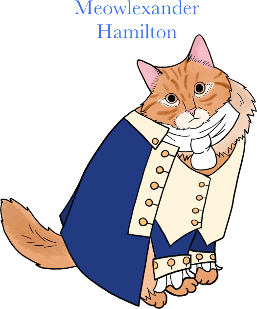 Alexander Hamilton Cat Kids T-Shirt by astonishingemma