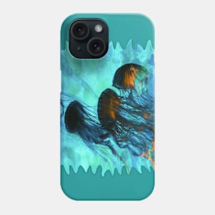 Jellyfish of the Under Sea Volcano Phone Case