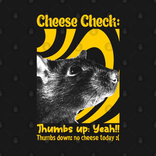 Cheese Check Rat by giovanniiiii