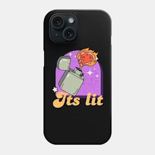 Its lit retro lighter Phone Case