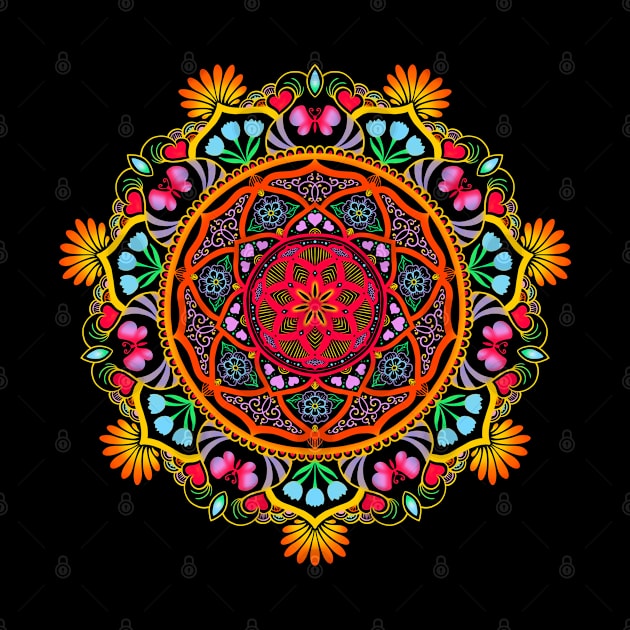 Festive Mandala by SheaBondsArt