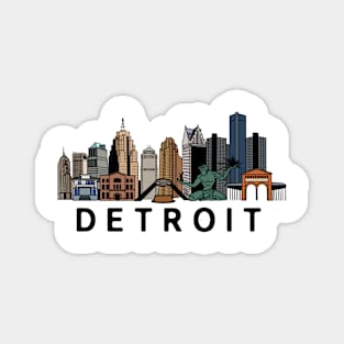 Detroit Skyline Magnet