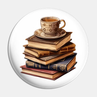 Books & Coffee Pin