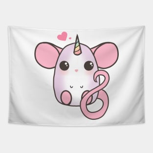 Cute Rat - Dumbo Unicorn Tapestry