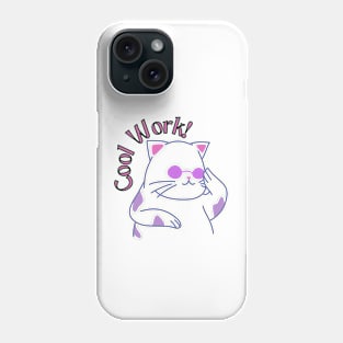 Cool Work Cat Phone Case