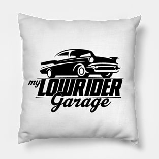 My lowrider garage Pillow