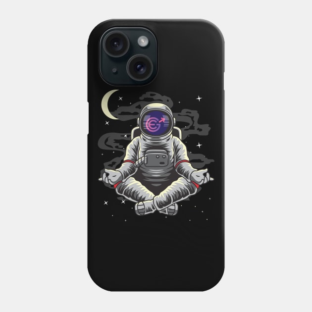 Astronaut Yoga Evergrow Crypto EGC Coin To The Moon Crypto Token Cryptocurrency Wallet Birthday Gift For Men Women Kids Phone Case by Thingking About