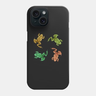 Colourful Vintage Frogs - 4 Pack Phone Case