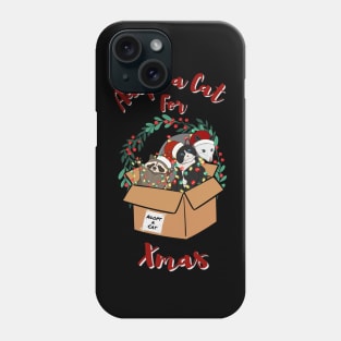 Adopt a Cat for Xmas Phone Case