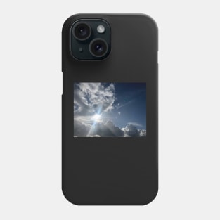 Sun Shine peaking through the Summer Clouds Phone Case