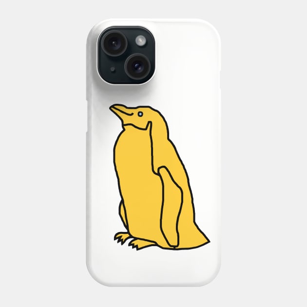 Yellow Penguin Phone Case by ellenhenryart