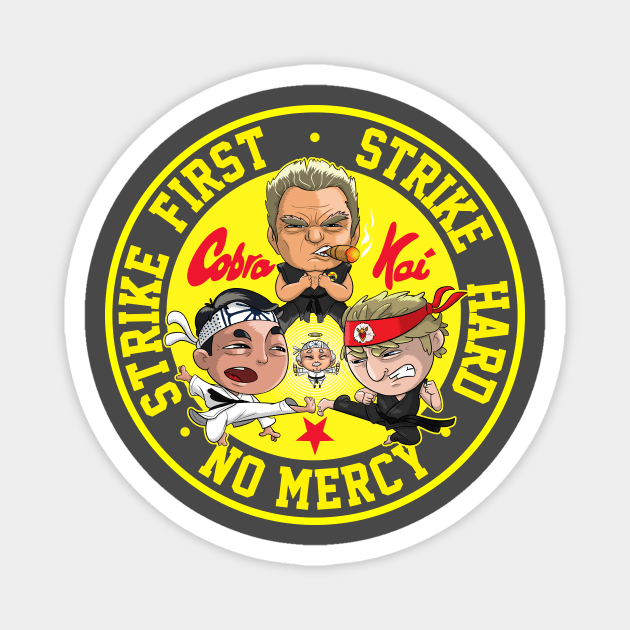 Cute Cobra Kai Circle Magnet by Sebaimage