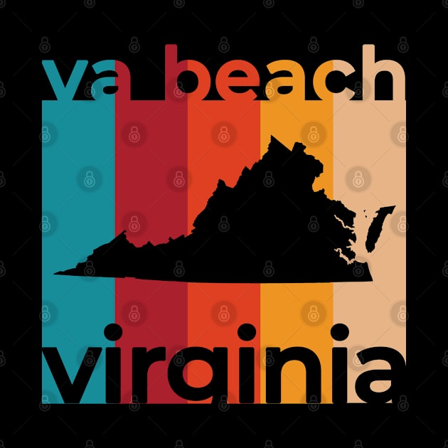 Virginia Beach VA Retro by easytees