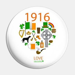 1916, Love Ireland Pin