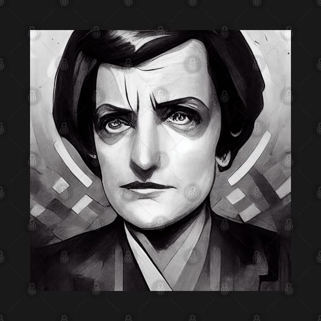 Ayn Rand Portrait | Manga style by Classical