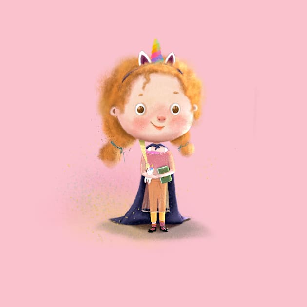 Little cute girl by Burcu Guducu Desing