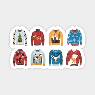 Christmas Sweater Lineup Magnet