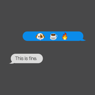 This is fine meme chat T-Shirt