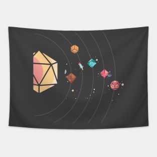 Dice Solar System Tapestry