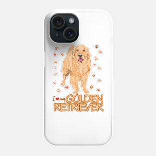 I love my Golden Retriever! Especially for Golden owners! Phone Case