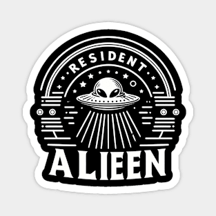 Resident Alien UFO Magnet