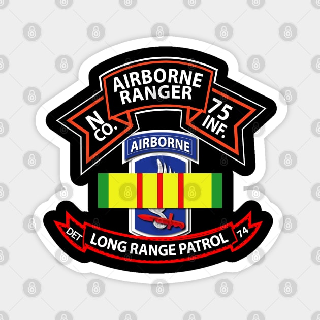 N Co 75th Ranger - 173rd Airborne Brigade - VN Ribbon - LRSD Magnet by twix123844