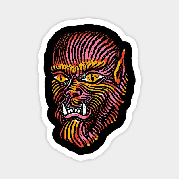 WOLFMAN Magnet by THE HORROR SHOP