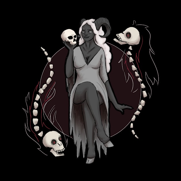 Demon Skull Lady by Abbey