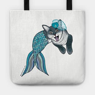 Purrmaid - Gray Tabby - Lucy Tote