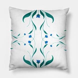 floral symmetrical pattern Pillow