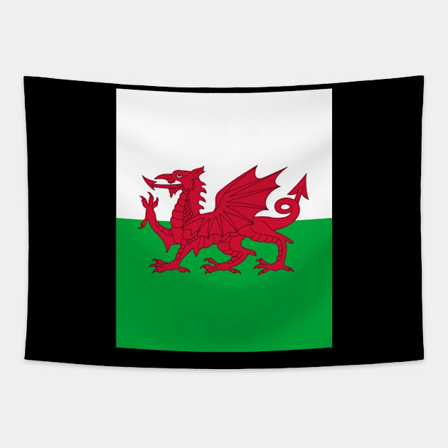 Wales Flag Cymru Tapestry by Historia