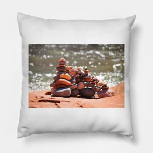 Rock stack in Sedona Pillow