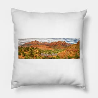 Watchman Trail View Zion National Park Pillow