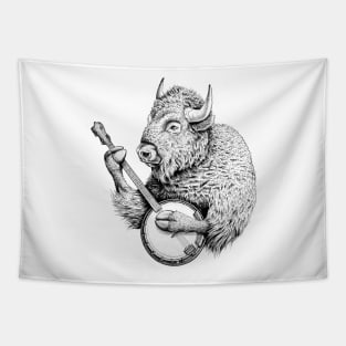 Banjo Bison Tapestry