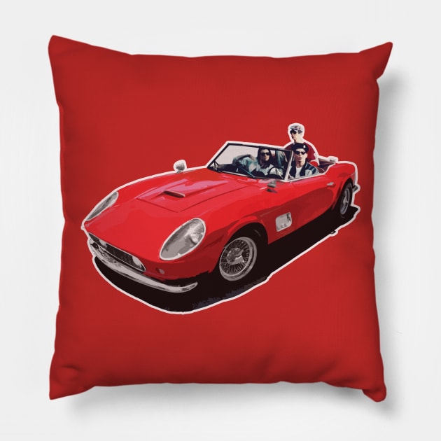 Ferris Bueller's Ferrari. So Choice (for Darks) Pillow by NeuLivery