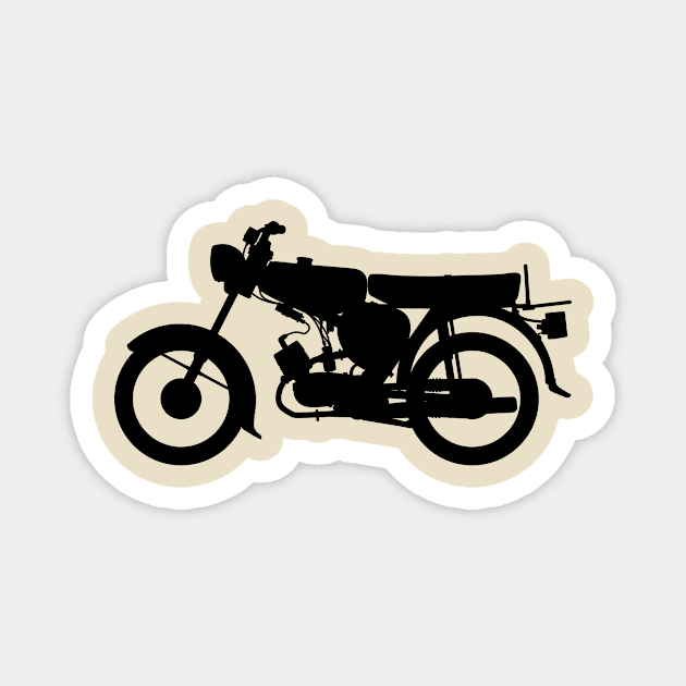 Simson S50 Silhouette (banana tank) Magnet by GetThatCar