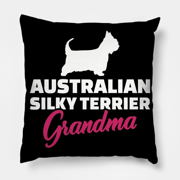 Australian Silky Terrier Grandma Pillow by Designzz