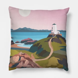 Llanddwyn, Newborough Anglesey - North Wales Pink Pillow