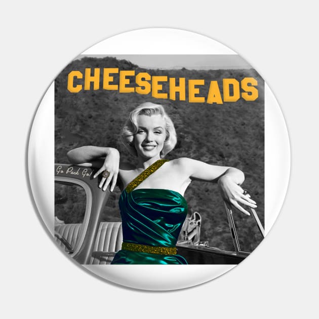 Marilyn at the Cheeseheads Sign in Hollywood Pin by Rad Love