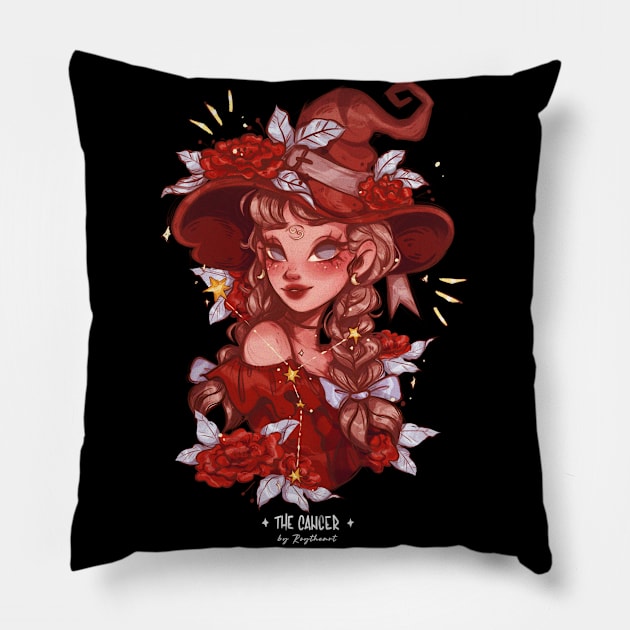 Cancer Witch Pillow by Roy The Art