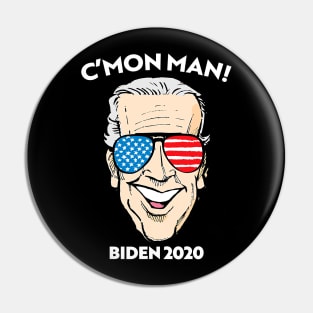 CMon Man VOTE TRUMP Funny Biden Trump Election Night Pin