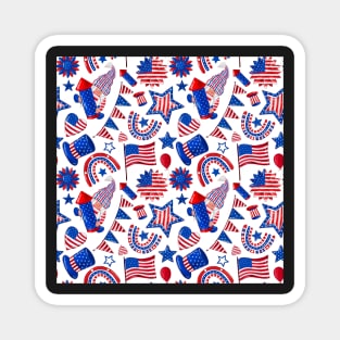 patriotic usa independence day 4th july Magnet