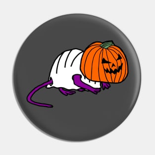 Cute Rat Wearing Halloween Horror Costume Pin