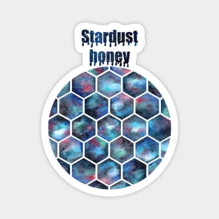 Watercolor stardust honeycomb Magnet