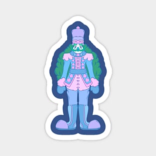 Blue Christmas Nutcracker Magnet