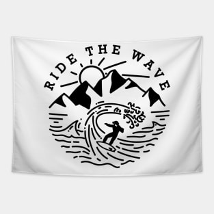 Ride the wave Tapestry