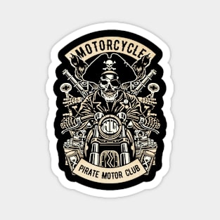 Motorcycle Pirate Club Magnet