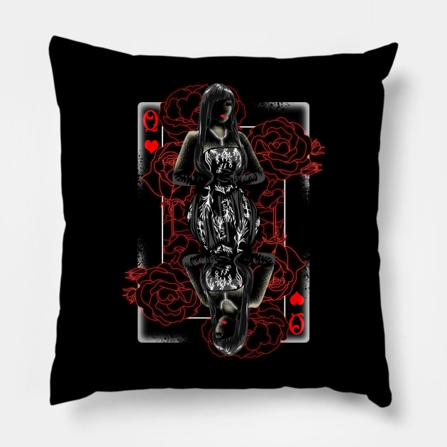 alice in borderland queen of hearts Pillow by Afire