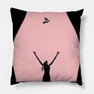 March is National Women’s History Month on a Dark Background Pillow