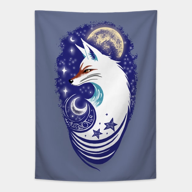 White Fox Tapestry by Velvet